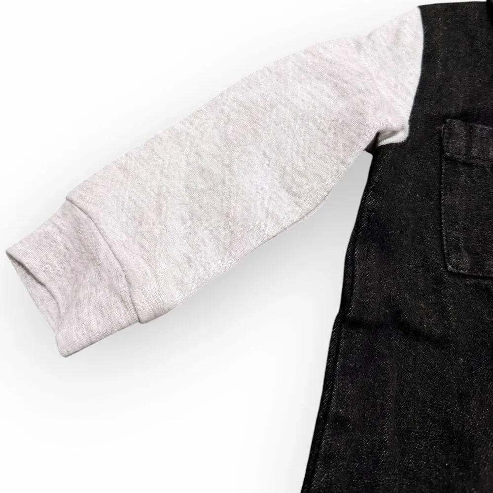 Harley-Davidson Infant B&S Denim Black Work Shop Coveralls Item #3060102 12/18M